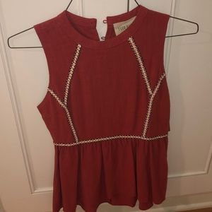 moon river burnt orange top